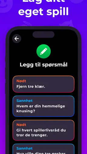 Nødt eller Sannhet - Drikkelek screenshot