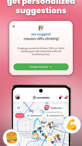 nomadtable: travel friends screenshot