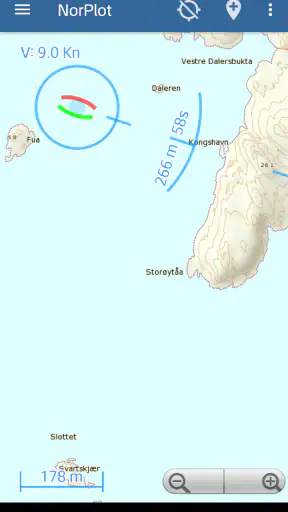 NorPlot sjøkart / kartplotter screenshot