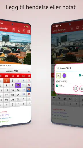 Norsk Kalender 2026 screenshot