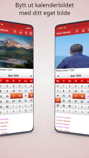Norsk Kalender 2026 screenshot