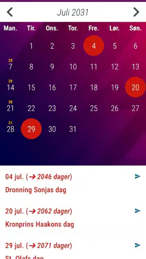 Norsk Kalender 2026 Ukenummer screenshot