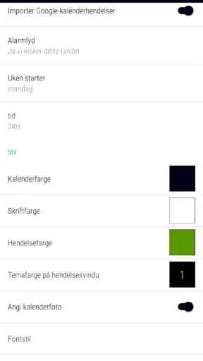 Norsk Kalender 2026 Ukenummer screenshot