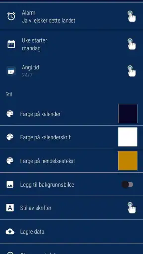 Norsk Kalender med Ukenummer screenshot