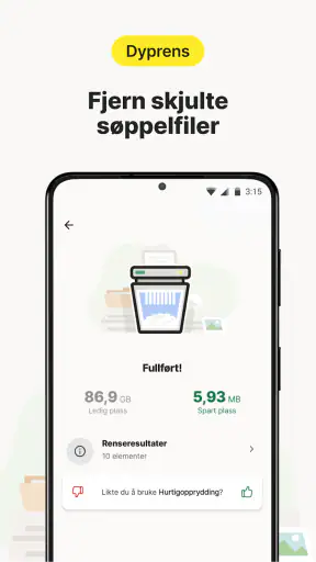 Norton Cleaner – Fjern søppel screenshot