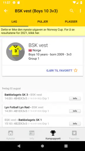 Norway Cup screenshot
