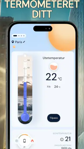 Nøyaktig romtermometer screenshot