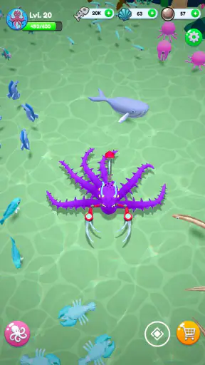 Octopus Invasion: Eat & Evolve screenshot