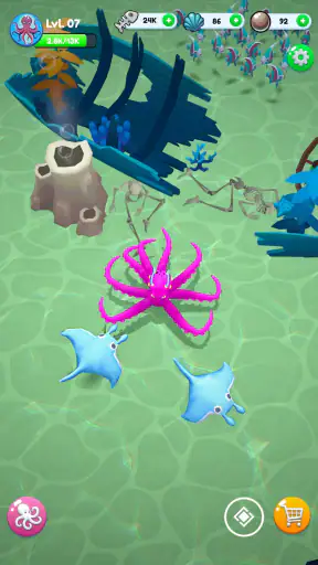 Octopus Invasion: Eat & Evolve screenshot