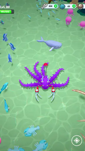 Octopus Invasion: Eat & Evolve screenshot