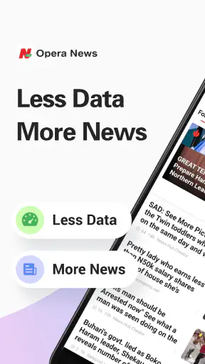Opera News Lite - Less Data screenshot