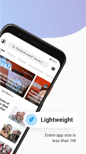 Opera News Lite - Less Data screenshot