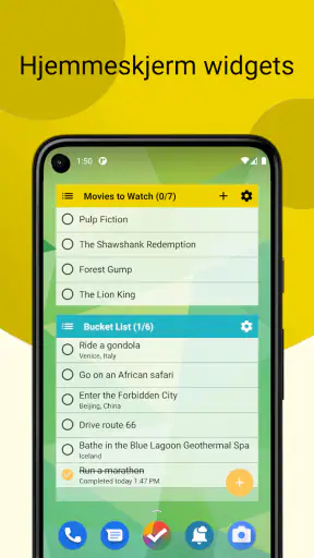 Oppgaver: Oppgaveliste screenshot