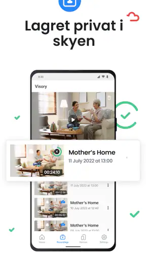 Overvåkningskamera Visory screenshot