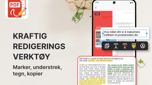 PDF-leser og PDF-visning screenshot