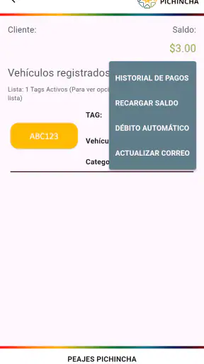 Peajes Pichincha V2 screenshot