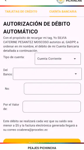 Peajes Pichincha V2 screenshot