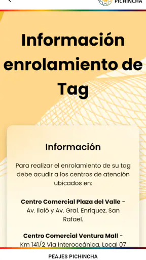 Peajes Pichincha V2 screenshot