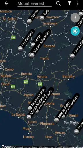 Peak Finder - For Mountaineers screenshot