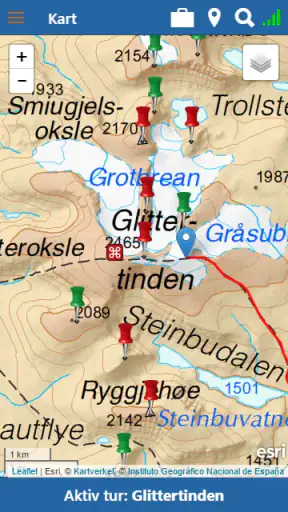 Peakbook screenshot