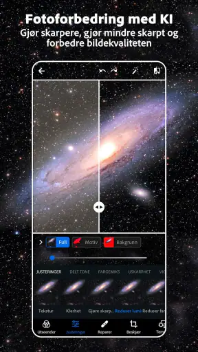 Photoshop Express: Redigering screenshot