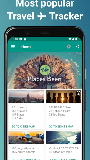Places Been - Travel Tracker screenshot