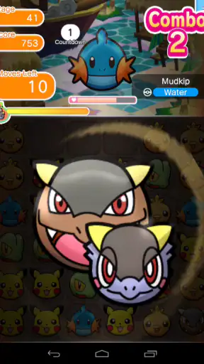 Pokémon Shuffle Mobile screenshot