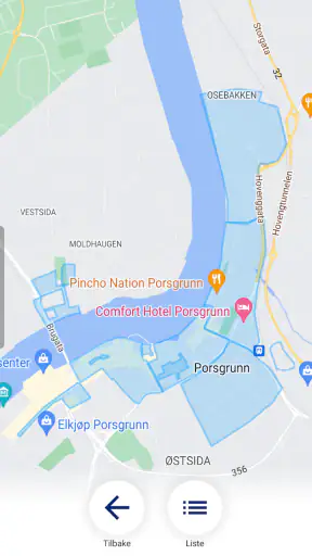 Porsgrunn kommune parkering screenshot