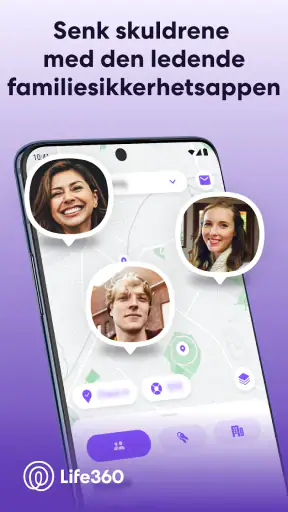 Posisjonsdeling med Life360 screenshot
