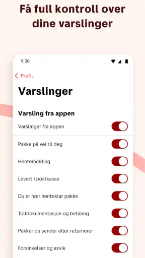Posten screenshot