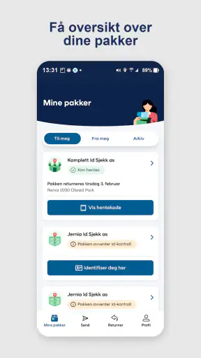 PostNord Norge screenshot