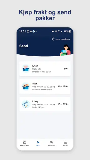 PostNord Norge screenshot