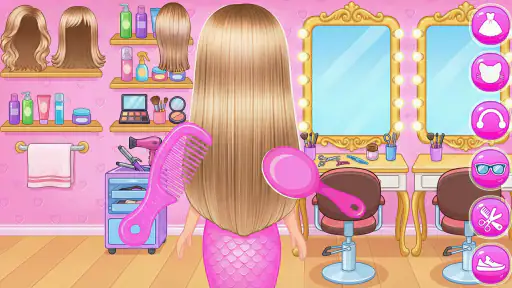 Princess Mermaid At Hair Salon screenshot