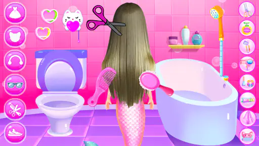 Princess Mermaid At Hair Salon screenshot