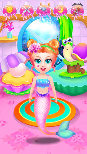 Princess Mermaid At Hair Salon screenshot