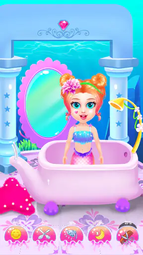 Princess Mermaid At Hair Salon screenshot