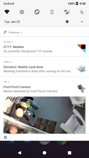 Pushover screenshot
