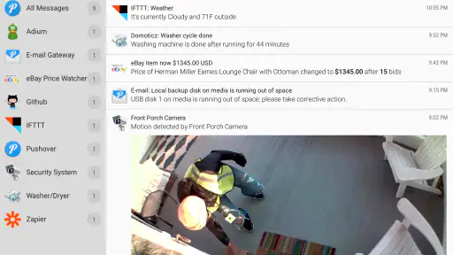 Pushover screenshot