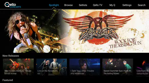 Qello Concerts screenshot