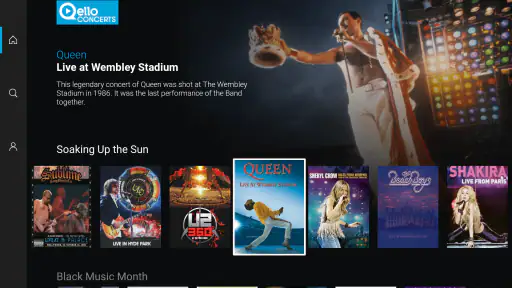 Qello Concerts screenshot