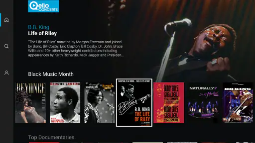 Qello Concerts screenshot