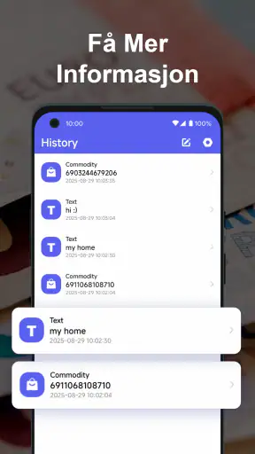 QR-skanner screenshot