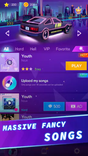 racerbil: musikspil screenshot
