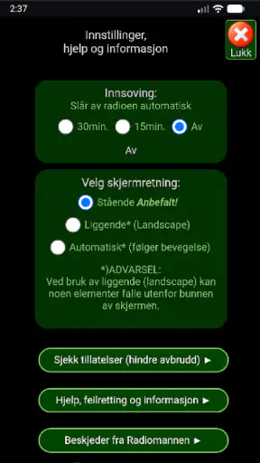 Radio for Norge - Radiomannen screenshot