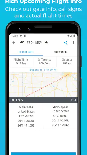 RB Flight Crew Duty Roster App screenshot