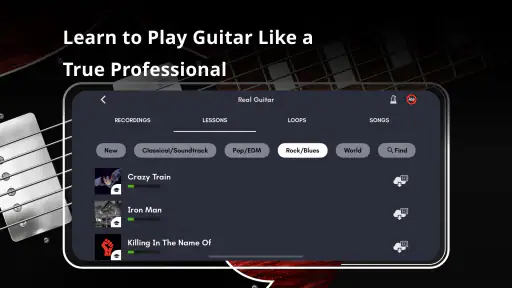 Real Guitar: spille gitar screenshot