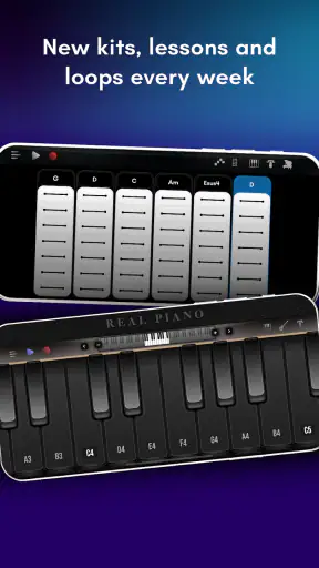 Real Piano: elektrisk tastatur screenshot
