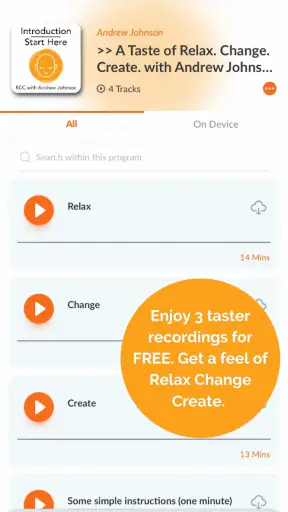 Relax Change Create Meditation screenshot