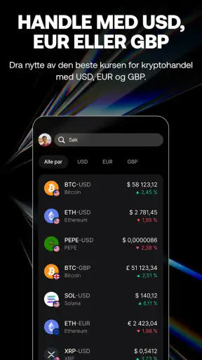 Revolut X: Bitcoin og krypto screenshot
