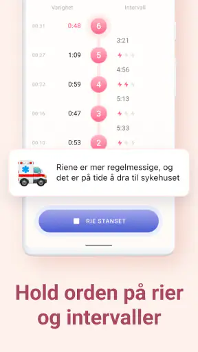 Rieteller - Graviditet app screenshot